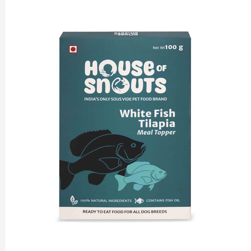 House of Snouts White Fish Tilapia Topper | Natural Protein-Rich Dog Food Topper | Omega-3 & Nutrient Packed | Grain-Free & Ready-to-Serve (Pack of 2) (150 Grams + 150 Grams) 4