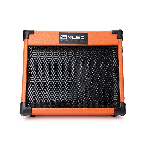 Acoustic Guitar Amplifier, 20 Watt Bluetooth Amp for Guitar Acoustic with Reverb Chorus Effect, 3 Band EQ(Including Microphone and Audio Cable) - Image 3