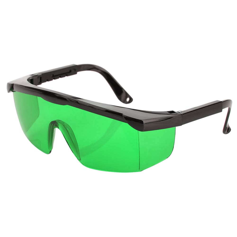 Artillery Okulary wzmacniające laserowe, czerwony/zielony, opcjonalna widoczność wiązki laserowej, okulary poprawiające wzrok, okulary ochronne do poziomu lasera (zielone)