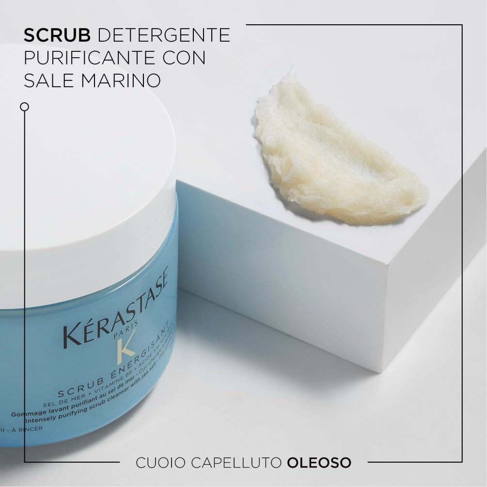 Kérastase, Fusio Scrub, Scrub Purificante, Per Capelli & Cuoio Capelluto Grassi, Gommage Énergisant, 250 m