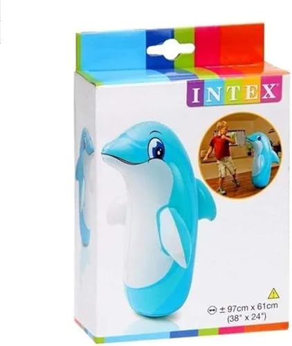 Miniatura 3 de Intex 3D Bop Bag Inflable Blow Up Saco de boxeo Juguetes (Dolphin)