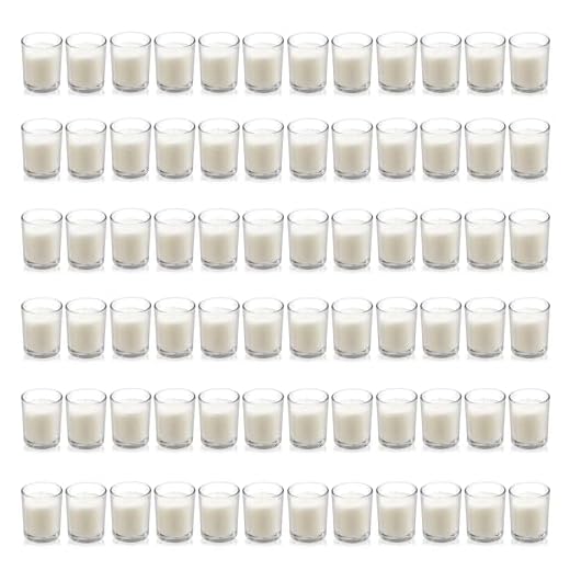 Housecret 72 Unscented Votive Candles