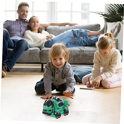 TOYANDONA 3 Pçs Dinossauros Brinquedos Veículo De Engenharia Dinossauros Carro Puxar Para Trás Carro
