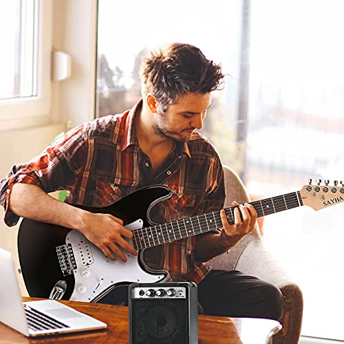 Sayha 001 Electric Guitar, 39 Inch Solid Full-Size Electric Guitar Hss Pickups Starter Kit Includes Amplifier thumb #4