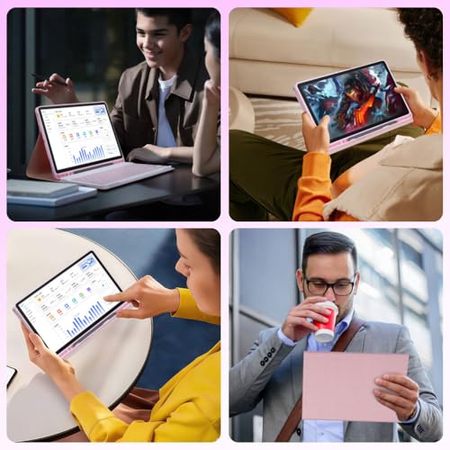 EHLCYS Funda con Teclado para Lenovo Idea Tab 11 Pulgadas 2025 Modelos (TB-336ZU/TB-336FU), Español Ñ Teclado Inalámbrico Bluetooth Desmontable, Funda Ultrafina Multiángulo con Ratón,Rosado - imagen 7