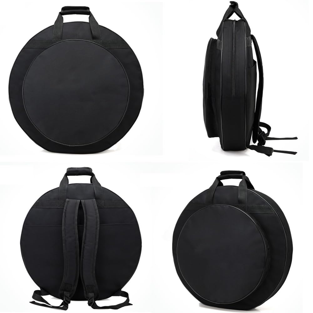 Bolsa para platillos de 20 ", Estuche para platillos de Tela Oxford, Accesorios para Instrumentos Gruesos, diseño Interno de múltiples Compartimentos, para platillos de hasta 20 Pulgadas