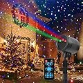 Regras Laser Christmas Projector Lights Outdoor,3-Color (RGB) Wide Coverage Holiday Projector Lights with Timer and Memory Function,IP65 Waterproof, Suitable for Outdoor House Decorative Lights.