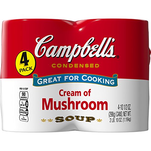 Image of Campbell's Condensed Soup, Cream of Mushroom, 10.7 Oz, Pack of 4