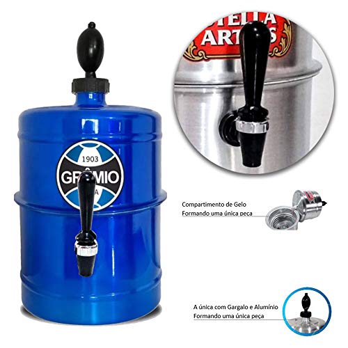 Chopeira Portátil Chopp 5,1 Litros - Azul Gremio Gelada até 4 horas