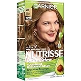 Garnier Nutrisse Ultra Crème Hair Color, Permanent Hair Dye with 100% Gray Coverage, Vegan & Cruelty-Free, 70 Dark Natural Blonde (Almond Crème), 1 Count
