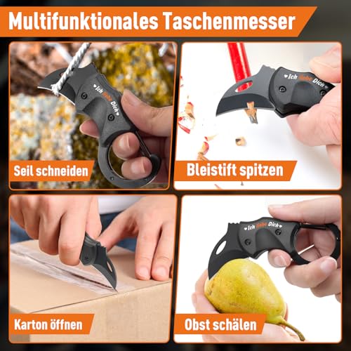 ZOOI Geschenke für Männer, Messer Outdoor Multitool Taschenmesser Klappmesser, Geburtstagsgeschenk Gadgets für Männergeschenke, Gadgets für Männer Männergeschenke Jahrestag Geschenk für Ihn 3