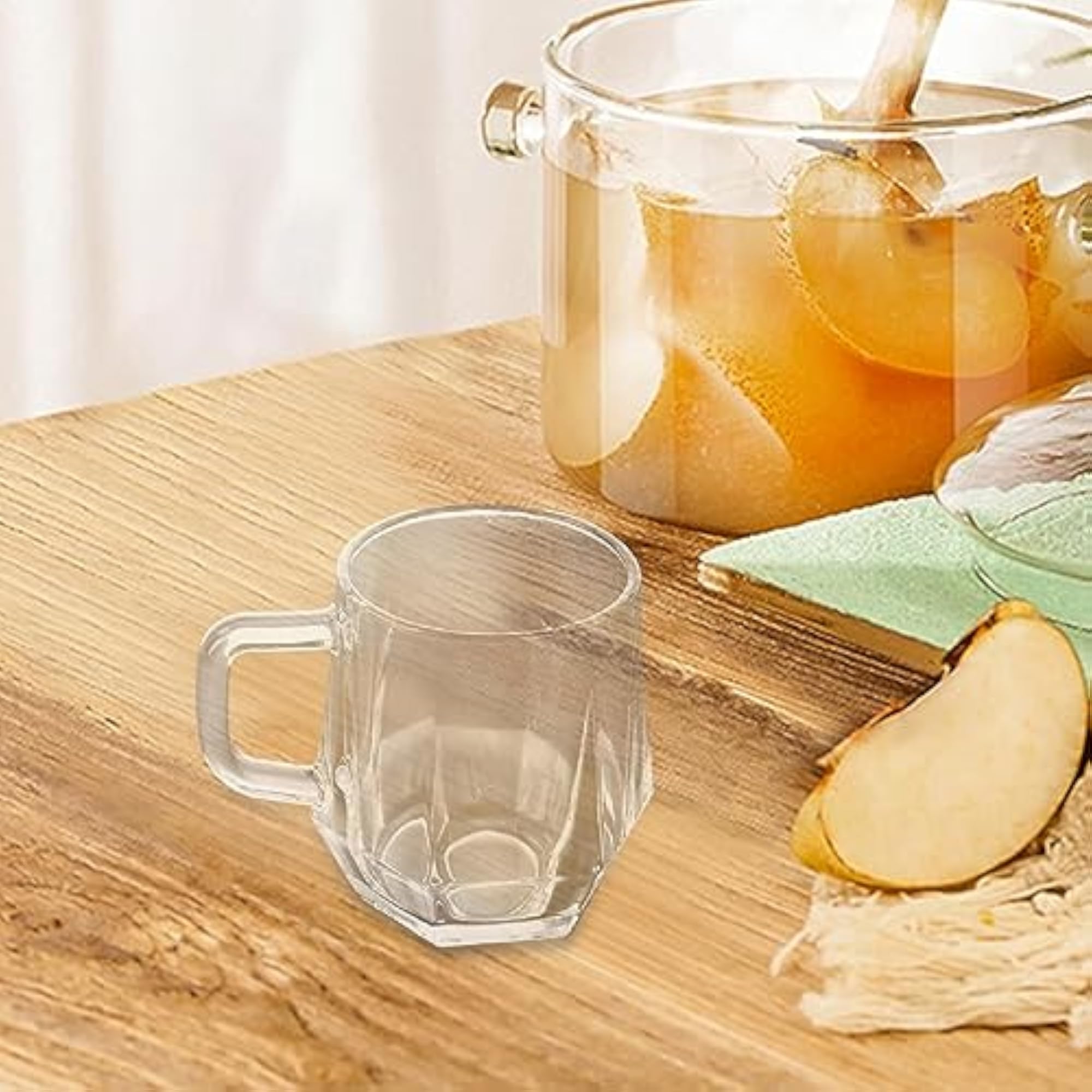 Unique Clear Coffee Cups for Tea Cocktail Juice Transparent