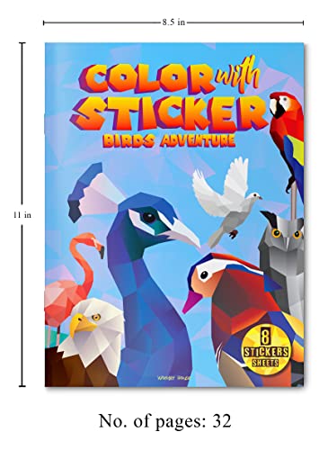 Image of Color with Sticker - Birds Adventure
