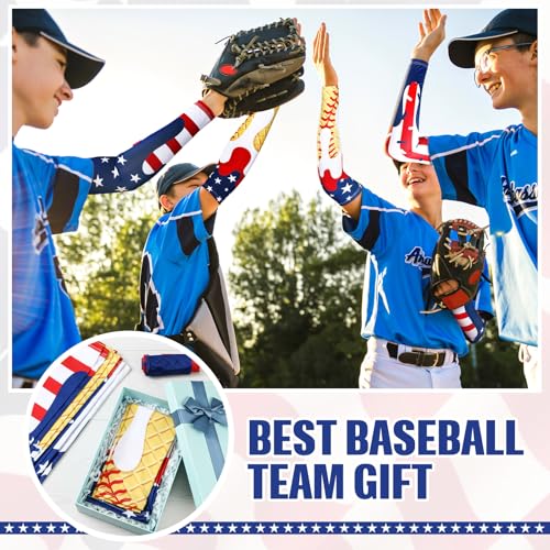 Image of Shyyween 6 Pair Arm Sleeve for Youth Kid Boy | Compression Baseball Drip Arm Sleeve, Cooling Arm Sleeve for Softball Football Basketball, UV Protection, Youth Sports Gift