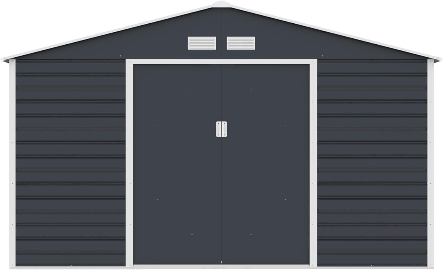 Domek ogrodowy G21 GAH 1300-340 x 382 cm, szopa na maszt – łatwy montaż, 13 m² (antracytowa)