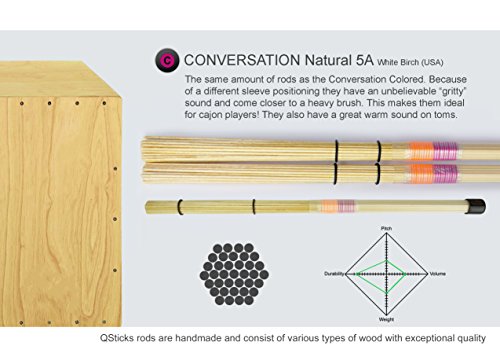 Baguettes de table QSTSNC01 CONVERSATION Natural ergonomiques anti-glisse