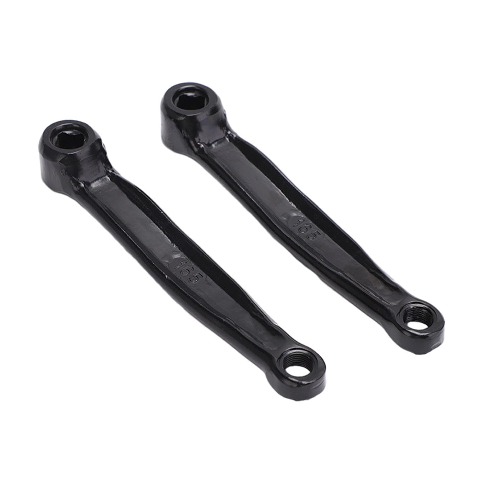 Perfeclan Bike Crankset Crank Arm Flywheel Shaft Multiuse Aluminum for Folding Bike Exercise Bike Road Bike Fittings, 165 Crank Arm