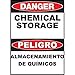Zing Green Products 20023A, Safety Sign, Danger Chemical" (Eng/Spn) (Pack of 9 pcs)