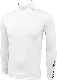 [TopIsm] [GIORNO SEVEN ジョルノセブン]ゴルフウェア メンズ 暖か裏起毛 インナーシャツ タートルネック アンダーウェア ハイネック ストレッチ 防寒 Tシャツ 長袖 カットソー 秋冬