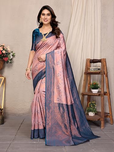 Image of Avantika Fashion Women's Kanjivaram Style Soft Silk Banarasi Sarees With Blouse Piece For Women