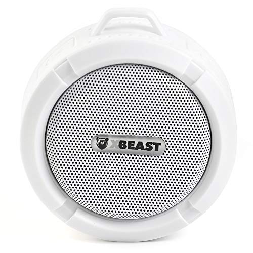 X-Beast Altavoz Bluetooth, Premium IPX4 Impermeable Ducha Altavoz, Micrfono integrado y ranura para tarjeta MicroSD, Altavoz inalmbrico portatil