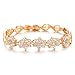 Produktbild Lily Jewelry, funkelndes, goldenes Pflaumenblüten-Armband für Frauen im Hochzeitsstil mit Swarovski-Elements-Kristallen