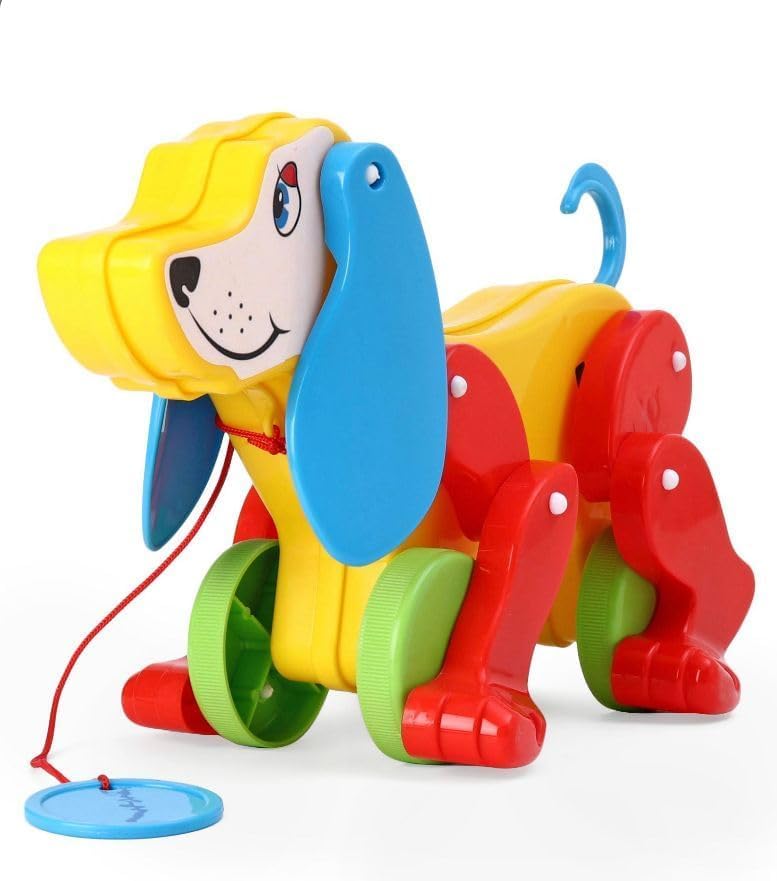 Vidhyapati Daisy Dog Animal Pet Toy with Pull Rope | Interactive Sound-Generating Feature for Toddlers and Infants, Perfect Walker Toy for 1 Year & Above Kids (B0CTQTGX3Z) Amazon Price History, Amazon Price Tracker