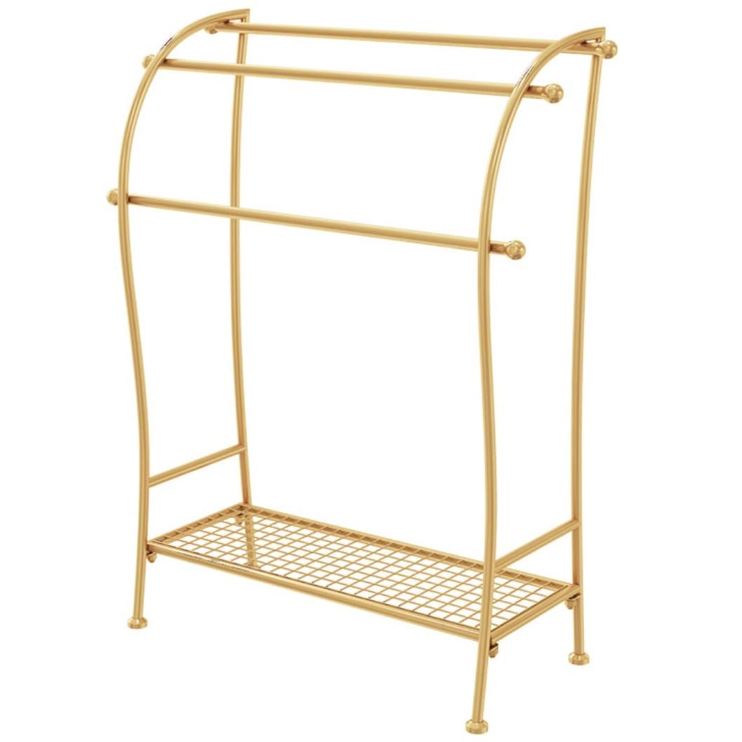 Dkrahrjj D Krahrjj Towel Rack Standing Towel Rail Metal Bathroom Towel Holder Stan With Shelf 3-Tier Towel Rack Stan For Hanging Bath Towel Holder