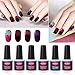 CLAVUZ Gel Nail Polish Set Soak Off Color Changing Nail Polish Base and Top Coat Manicure Nail Art Kit