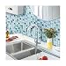 Beaustile Decorative Tile Stickers Peel Stick Backsplash Fire Retardant Tile Sheet (Sapphire Blue) (2pcs)