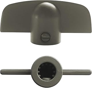 Llhhs 2Pcs Window Crank Handle Replacement for Andersen Operator Handle, 3/8" T-Handle Stone Color for Andersen Casement Window Crank 1966 to Present