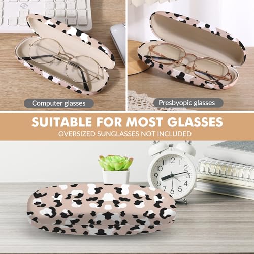 Image of Glasses Case Hard Shell,Portable Protective Eyeglasses Case, Eyeglass Holder Box with Cleaning Cloth,for Women Men