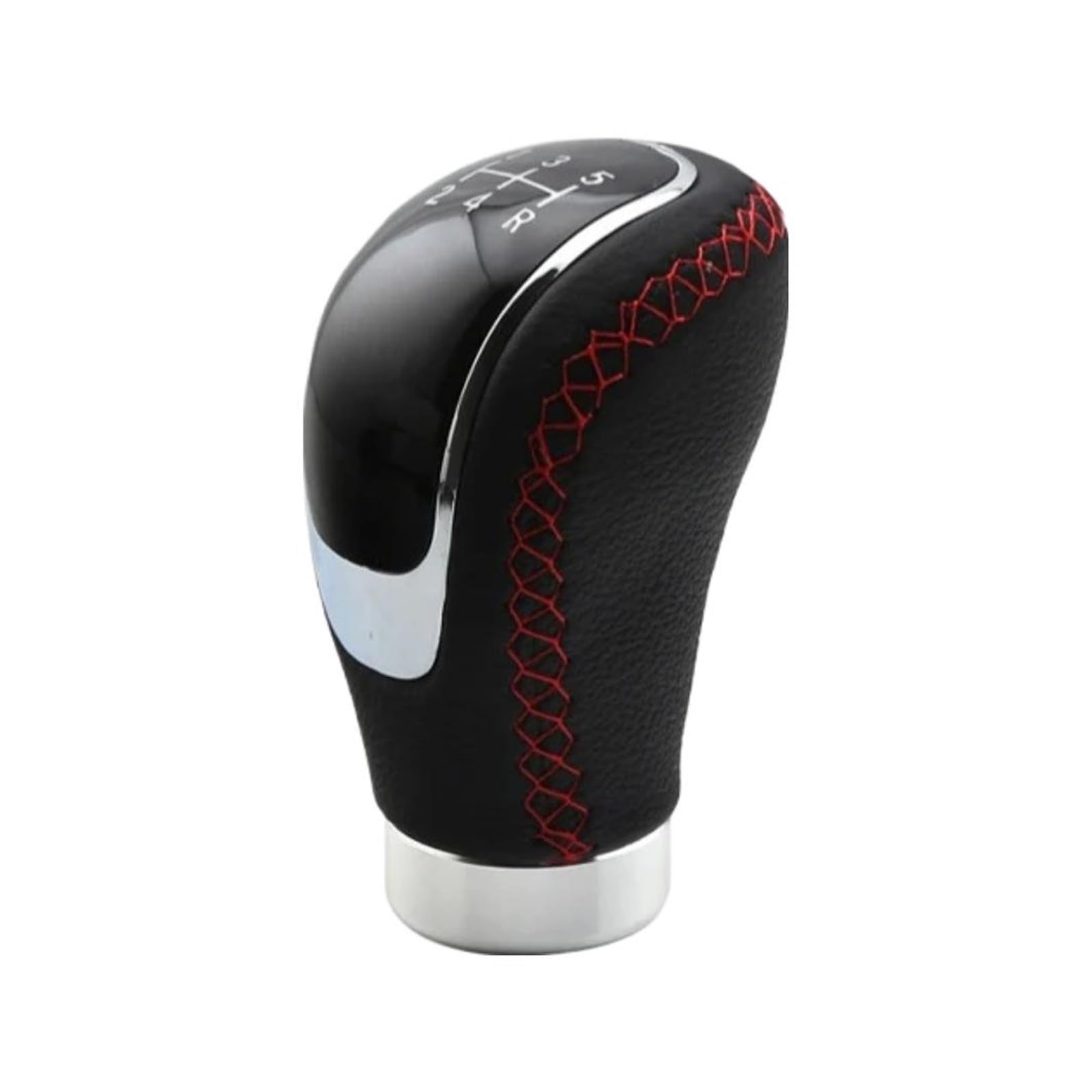 Mkgkacvcpt Red Gear Stick Knob For 5 Speed Leather Gear Knob Car Shift