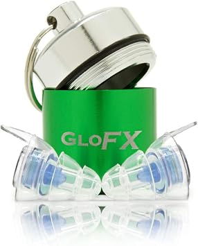 Glofx Ear Plugs - Comfortable Hearing Protection for Music Events Concerts and Festivals - Musician Noise Cancelling Reusable Earplugs High Fidelity