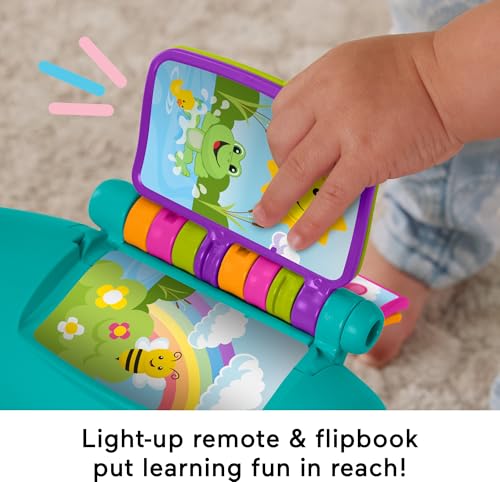 Image of Fisher-Price Toddler Learning Toy Laugh & Learn Smart Stages Chair with Music Lights & Activities for Infants Ages 1+ Years, Teal