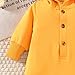 KOZBY 0-3 Months Unisex Baby Boy Girl Hooded Jumpsuit Long Sleeves Romper Outfits Infant Gender Neutral Solid Color Loose Clothes Fall Winter Spring Yellow