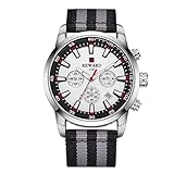 【Parameter】: Zifferblatt-Durchmesser - 45 mm / 1.77 '', Bandlänge - 230 mm / 9.06 '', Bandbreite - 24 mm / 0.94 '', Dicke - 13 mm / 0.51 '', Gewicht der Uhr: 63 g.