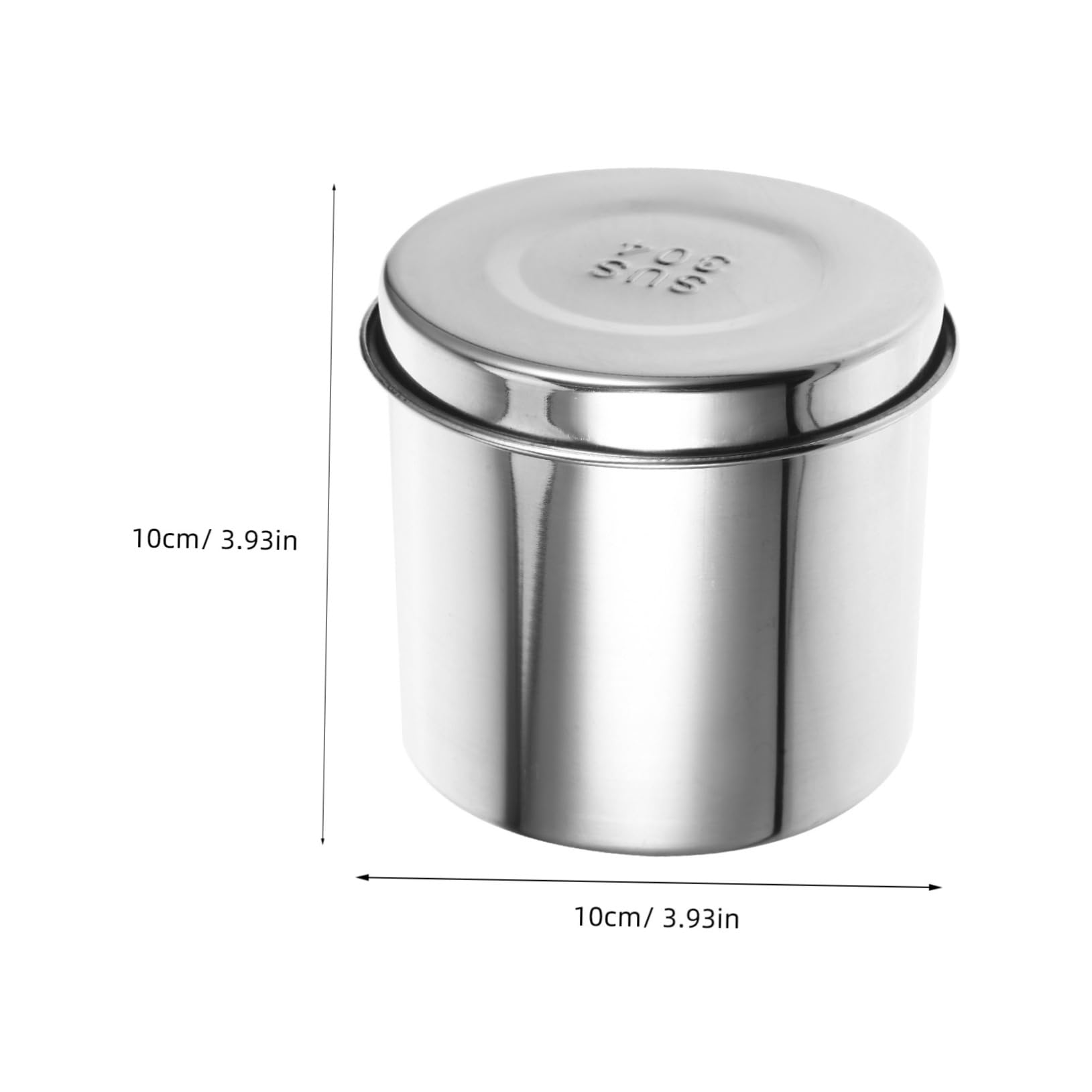 PRETYZOOM 304 Stainless Steel Jars Double Lid Design Gauze Jar Holder Iodine Resistance Set of 2