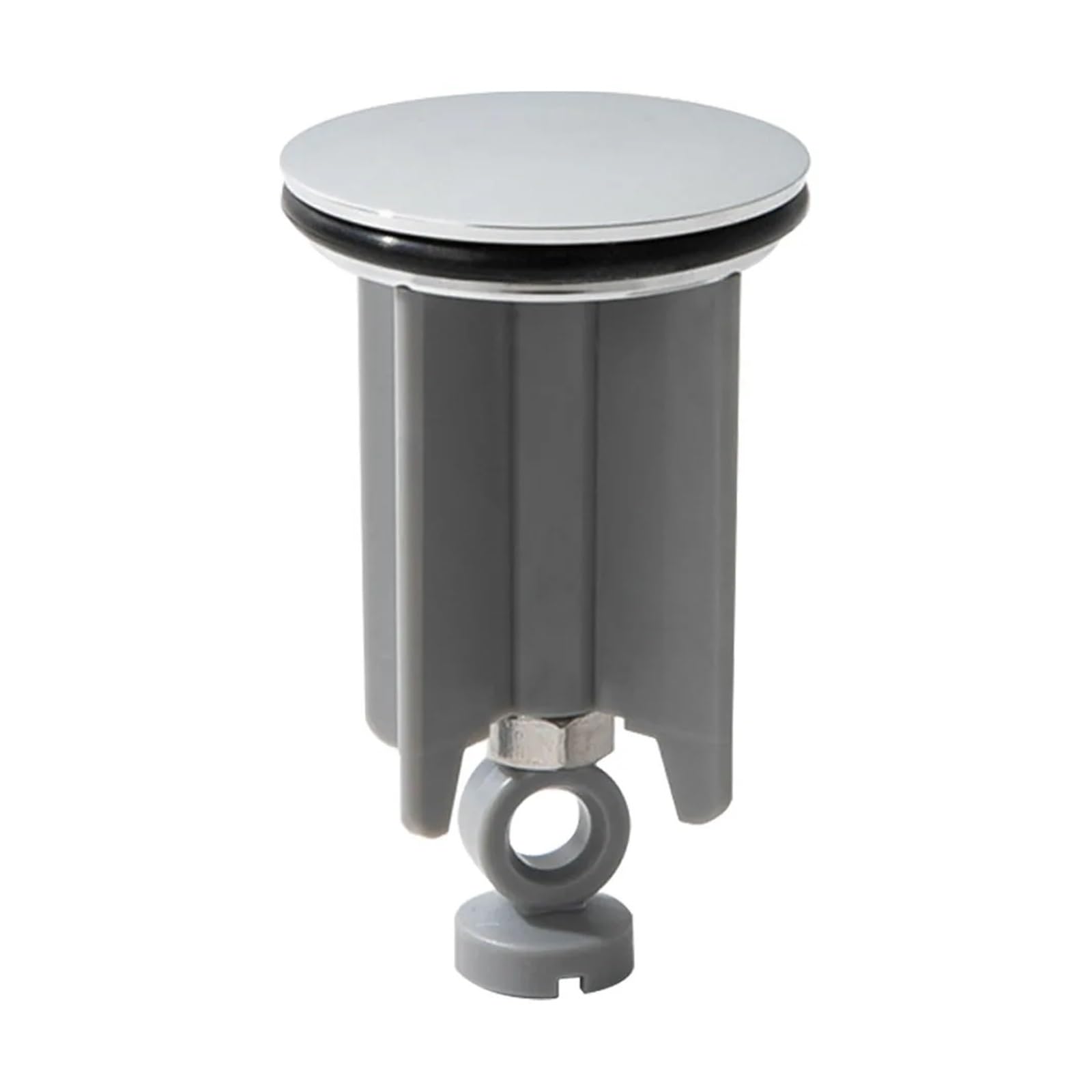 Bouchon de vidange d'évier 40mm gris avec vis pour cuisine et salle de bain