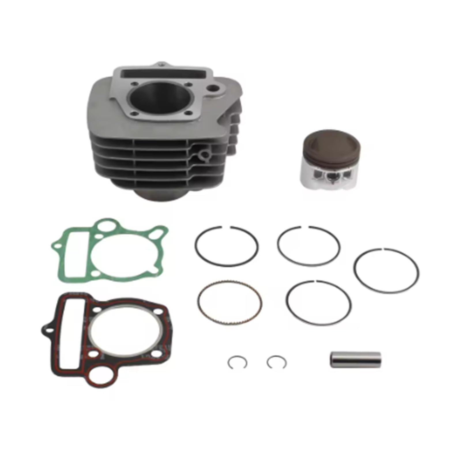 Kit De Cilindro Para YinXiang Para YX 140 140cc Motor Horizontal Pit Bike Piezas De ATV Cilindro Motocicleta 56mm Diámetro Cuerpo Pistón Anillo Kit Junta Pistón(101)