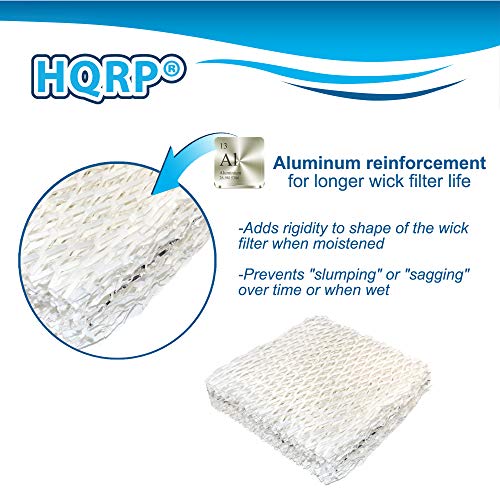 Hqrp 2-Pack Humidifier Wick Filter Compatible With Sears Kenmore 14803, 14804, 14103, 14104, 14113, 14114, 14121, 14122 Humidifiers #TOP5
