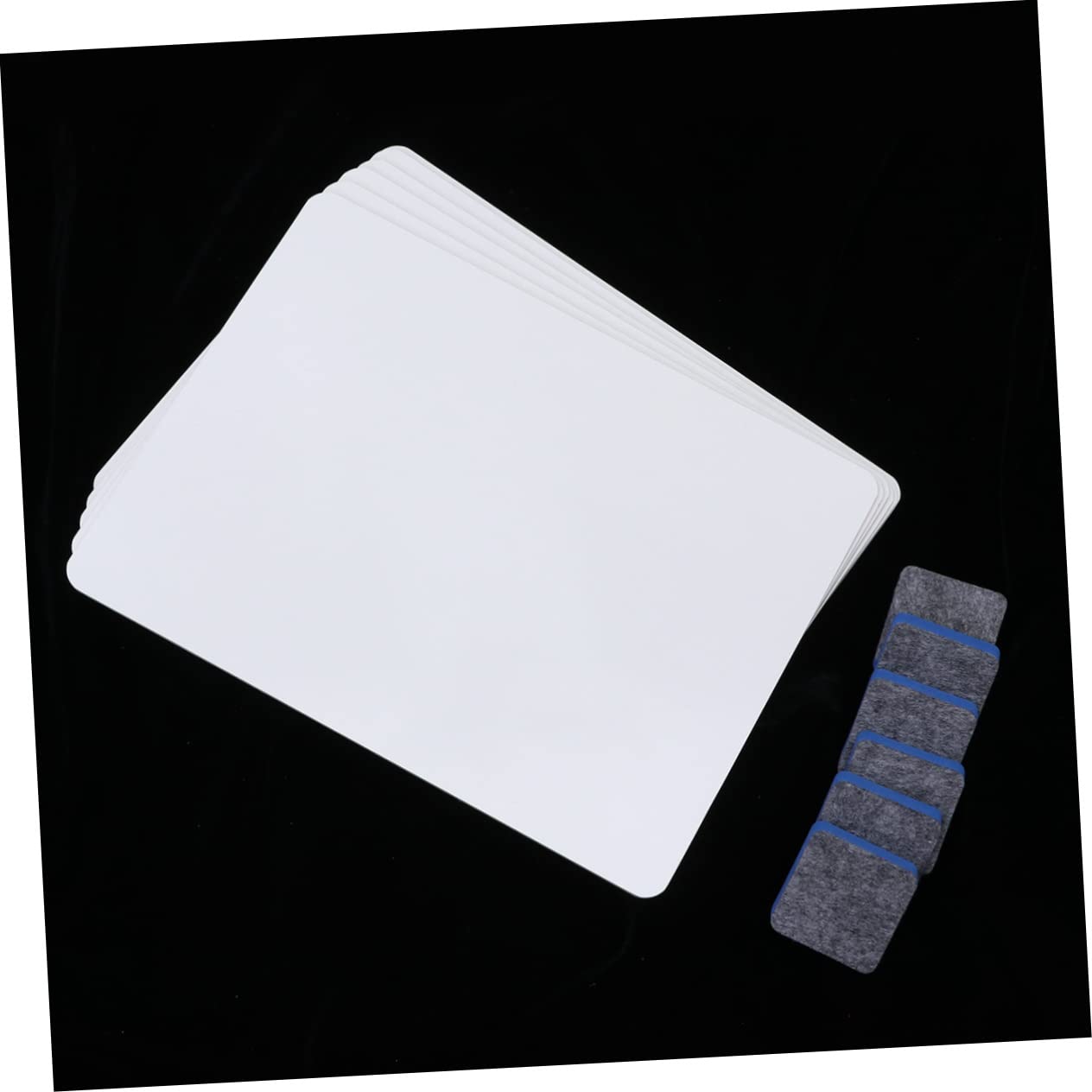 Mini Tableau Blanc Portable Effaçable 6 Pièces avec Effaceur