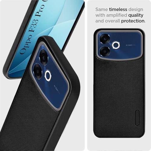 Image of Jkobi Rubberised Back Cover Case for Oppo F33 Pro 5G (Textured Grip Design | Camera Protection | Slim and Light Weight | Soft Touch and Feel)
