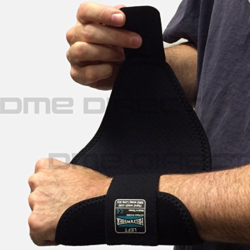 Miniatura 5 de Hely & Weber 5819L - Muñeca de ortesis perforada Modabber de neopreno perforado estándar izquierdo negro parte # 5819L por Hely & Weber Cantidad de