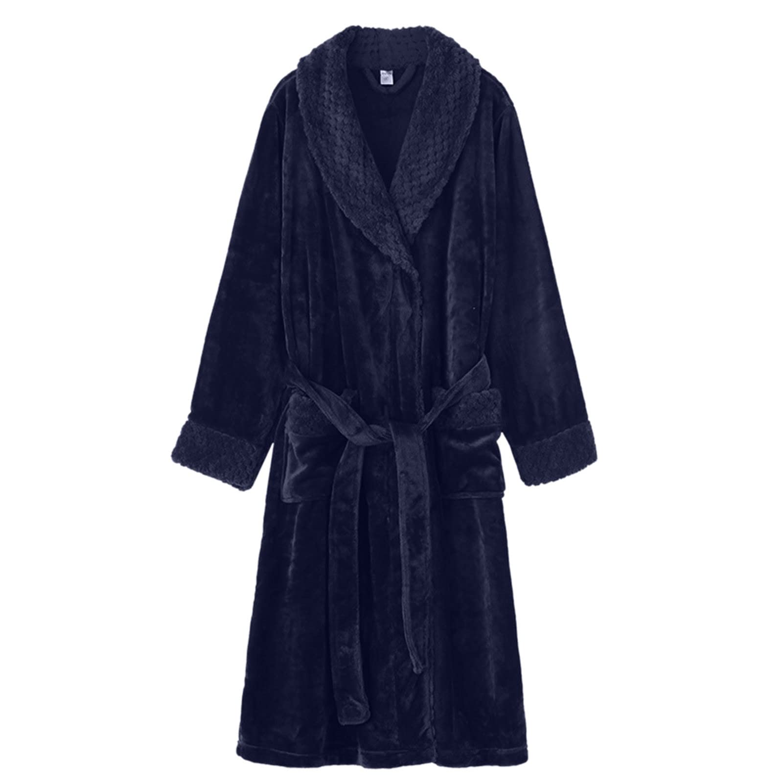 Generico Vestaglie Invernale Caldo Donna Lungo Morbido Maglia Accappatoio | Pigiama Invernale A Manica Lunga Accappatoio Fitness Donna Flanella Accappatoio Con Tasche E Cintura Loungewear