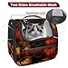 otnrnondcl Halloween Pumpkin (4) Cat Backpack Carrier, Large Pet Backpack for Medium Small Dog Cat Puppy Kitty Bunny