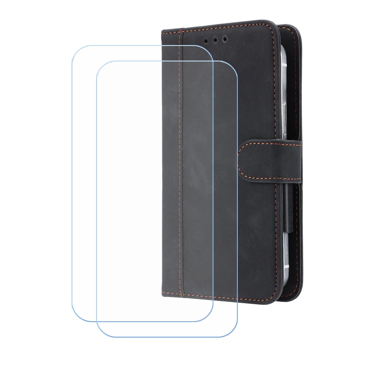 Handyhülle Für Doogee Blade 20 Play – TPU-Schutzhülle Schwarz + 2 Panzerglas-Folien