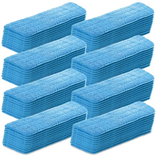 Gandeer 40 Pack Microfiber Mop Pads Machine Washable Cleaning Flat Mop Head Replacement Reusable Household Pads for Hardwood and Hard Surface Floor Cleaning and Scrubbing
