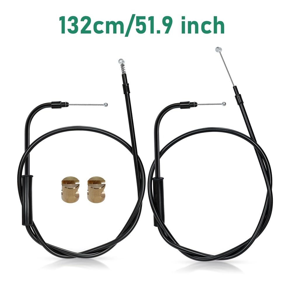 Juego de cables ralentí para acelerador motocicleta, 116/132/137CM, Para Softail Para personalizado Para la noche Para el tren Para Deuce 2000-2006