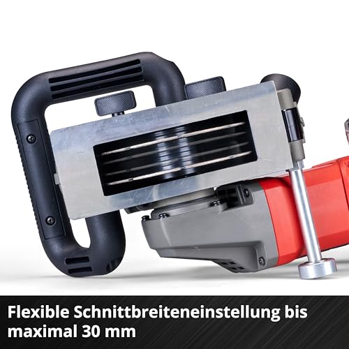 Einhell Professional Akku-Mauernutfräse TP-MA 36/30 Li BL - Solo Power X-Change (36 V, Schnittbreite bis 30 mm, Schnitttiefe bis 30 mm, inkl. 2x Diamant-Trennscheiben)